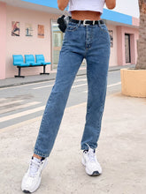Jean taille haute ample amincissant drapé pantalon large pantalon long